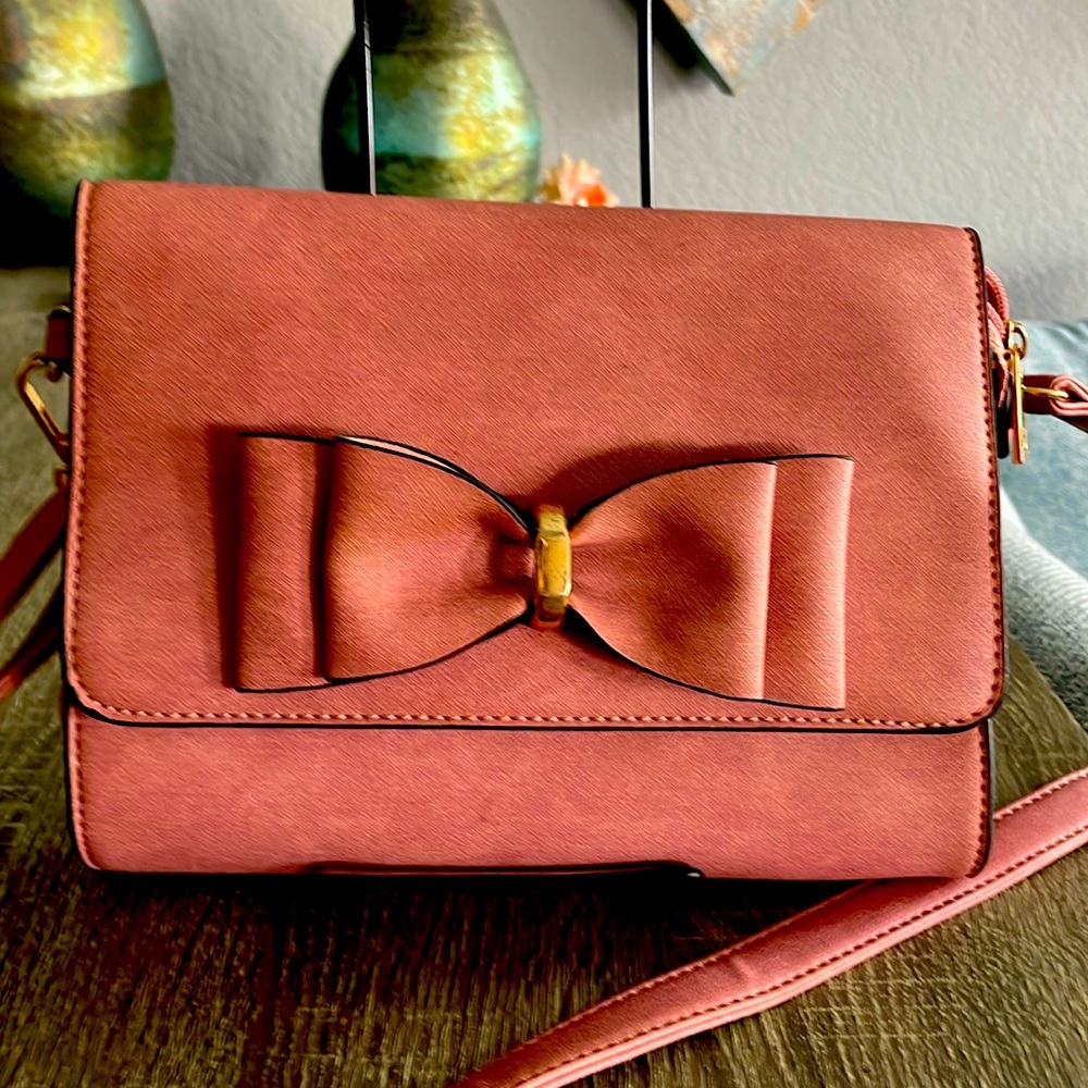 Rose colored Crossbody bag